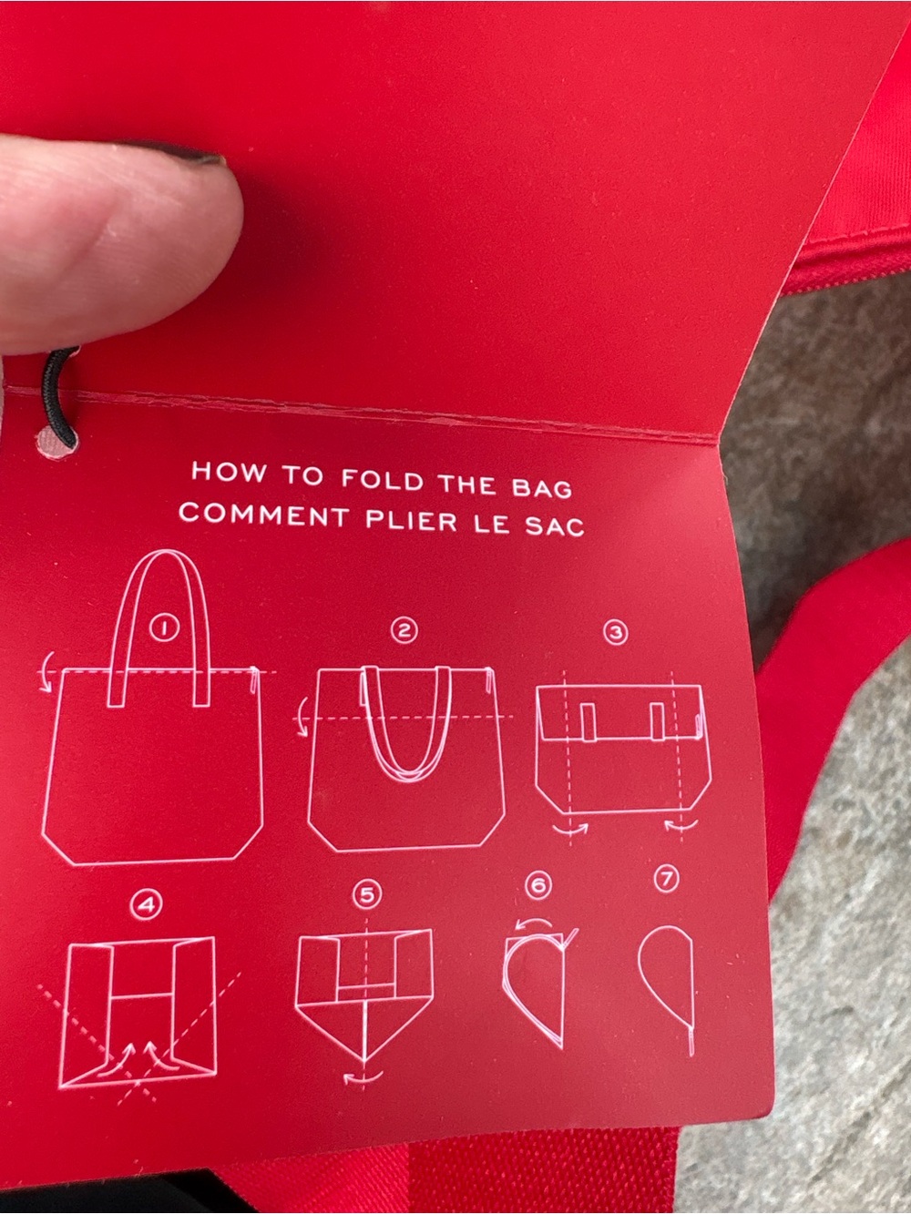 Victoria's Secret Red Heart Zip-Top Foldable Tote with heart pouch - Picture 11 of 11